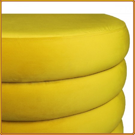 88010015 - Yellow : Ghế Ottoman , Bench Oval - Màu Vàng